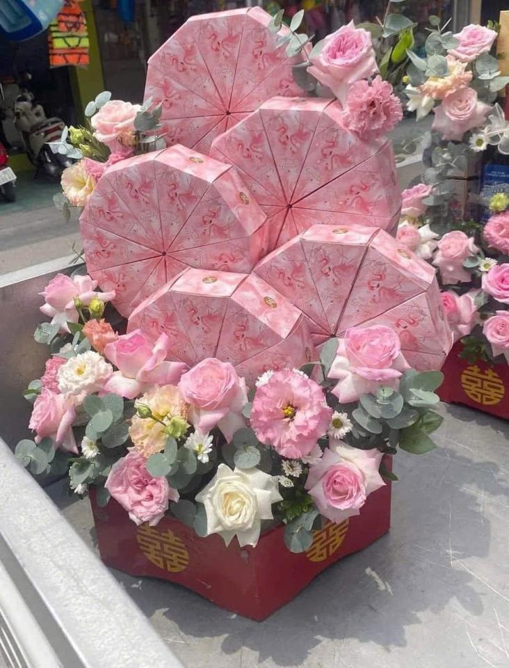 Vỏ tam giác hồng hạc lớn -duoc-ban-tai-Phụ kiện Hoa - Tráp Song Hỷ 