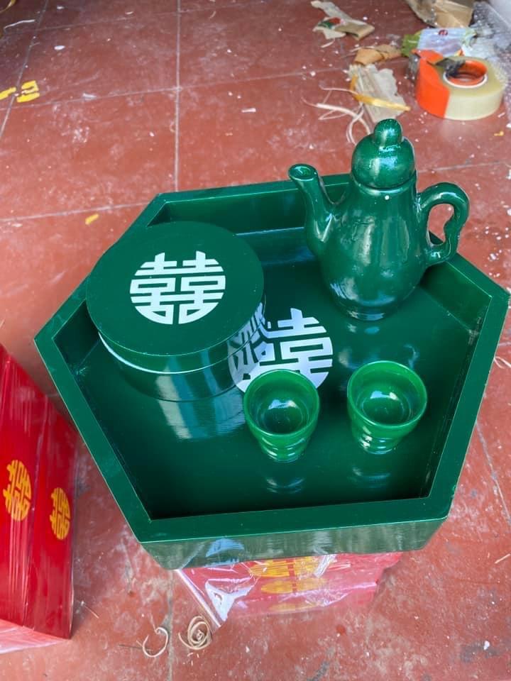 Khay hộp -duoc-ban-tai-Phụ kiện Hoa - Tráp Song Hỷ 