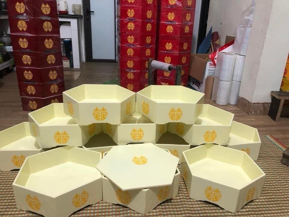 Mâm gỗ trắng kem size 36-duoc-ban-tai-Phụ kiện Hoa - Tráp Song Hỷ 