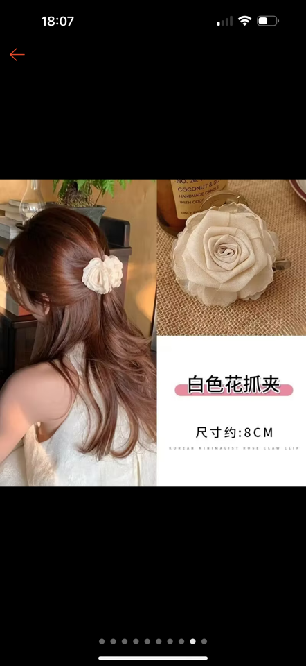 Kẹp tóc hoa hồng nhỏ -duoc-ban-tai-Túi xách & phụ kiện - Hiền House