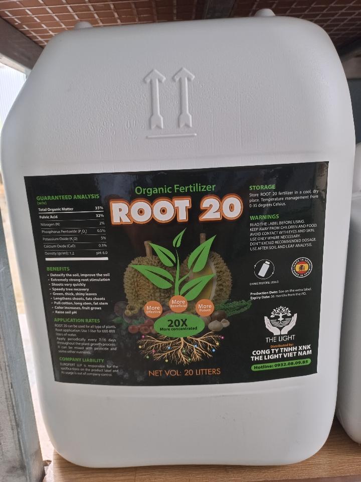 Phân hữu cơ ROOT 20 Can 20 Lít (NK. Tây Ban Nha)-duoc-ban-tai-ĐẠI LÝ VTNN ĐÌNH THANH
