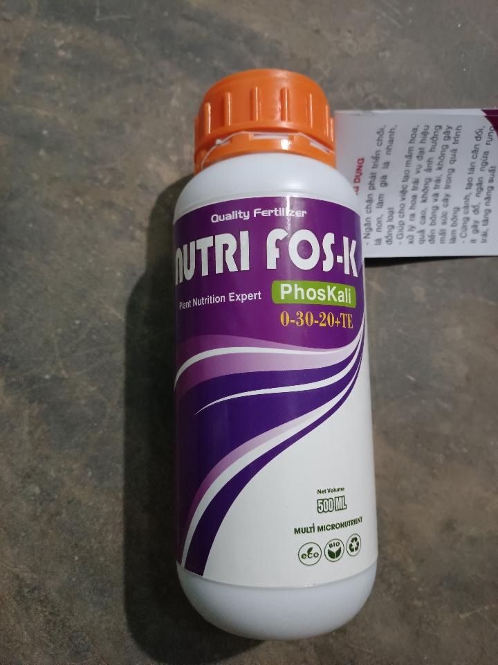 Phân bón hỗn hợp PK NUTRI FOS-K 0-30-20+TE ( Chặn đọt)-duoc-ban-tai-ĐẠI LÝ VTNN ĐÌNH THANH