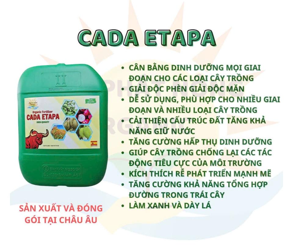 CADA ETAPA - PHÂN HỮU CƠ DẠNG NƯỚC 49% OM ( Nhập khẩu Tây Ban Nha) -duoc-ban-tai-ĐẠI LÝ VTNN ĐÌNH THANH