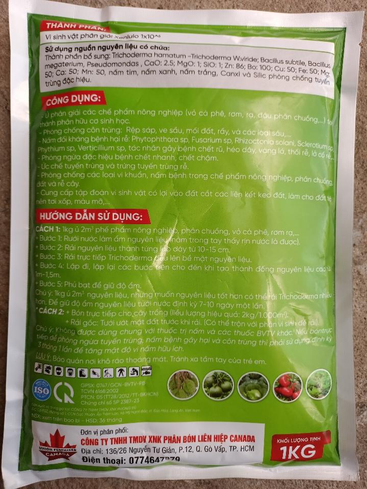 Chế phẩm vi sinh vật TRICHODERMA-duoc-ban-tai-ĐẠI LÝ VTNN ĐÌNH THANH
