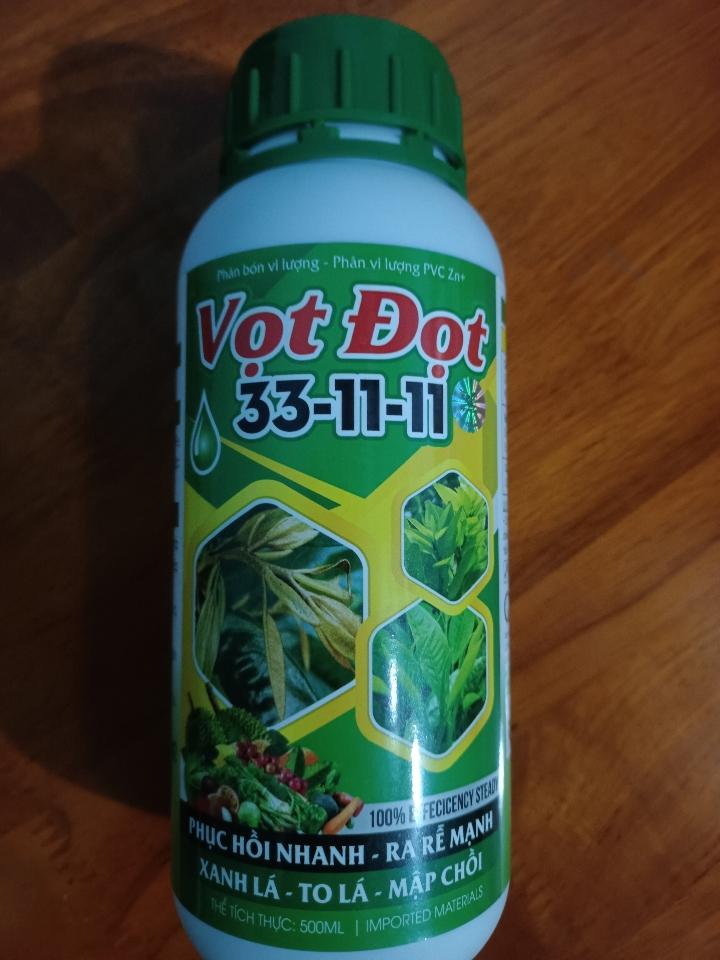 Phân bón lá NPK (VỌT ĐỌT 33 .11 .11)-duoc-ban-tai-ĐẠI LÝ VTNN ĐÌNH THANH