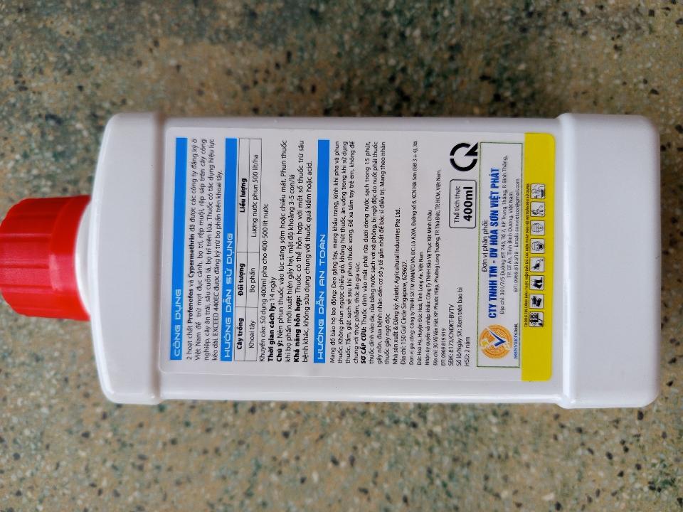 Thuốc trừ sâu EXCEED 440EC Hiệu Vp Seles Gold ( Đặc trị rệp sáp, sâu đục thân, mọt đục cành, rầy xanh)-duoc-ban-tai-ĐẠI LÝ VTNN ĐÌNH THANH