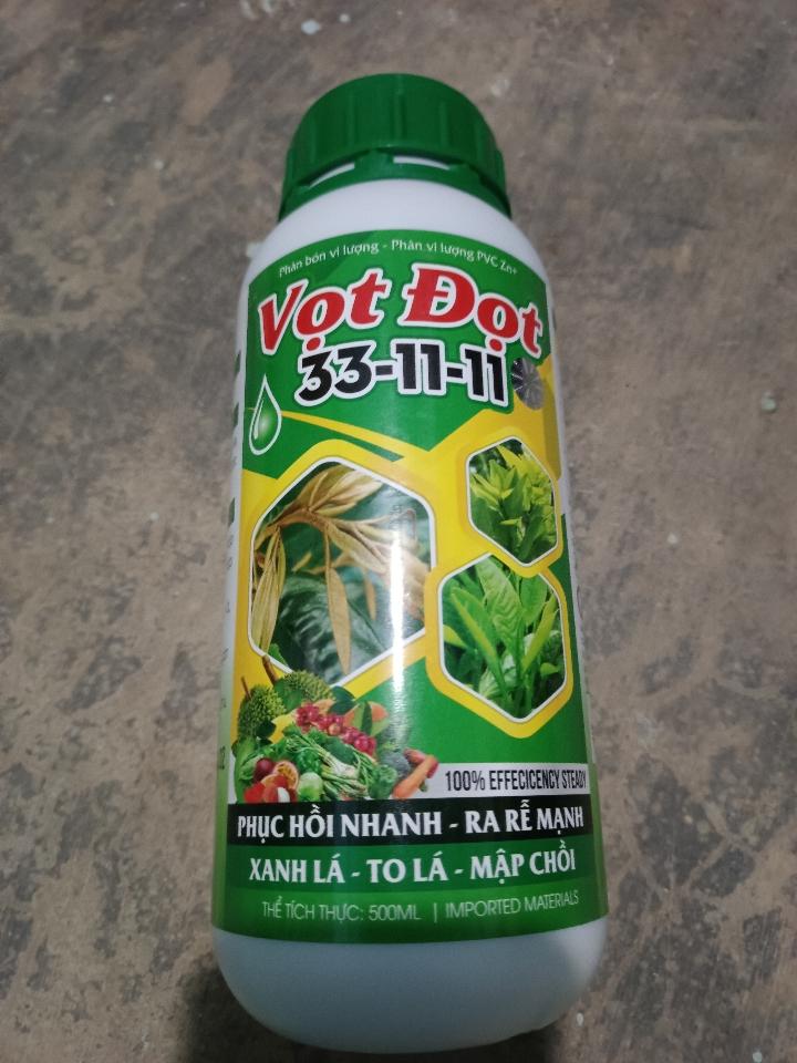 Phân bón lá NPK (VỌT ĐỌT 33 .11 .11)-duoc-ban-tai-ĐẠI LÝ VTNN ĐÌNH THANH