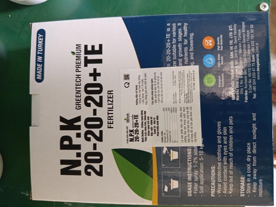 Phân bón hỗn hợp NPK 20-20-20+TE-duoc-ban-tai-ĐẠI LÝ VTNN ĐÌNH THANH