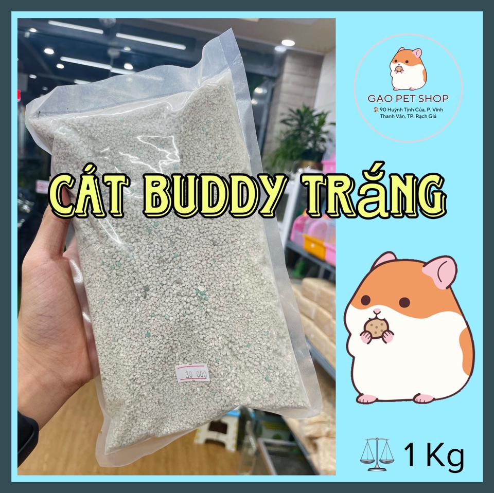 Cát Buddy trắng 1kg-duoc-ban-tai-Gạo Pet Shop