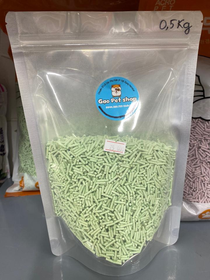 Cát đậu nành túi chiết 500g-duoc-ban-tai-Gạo Pet Shop