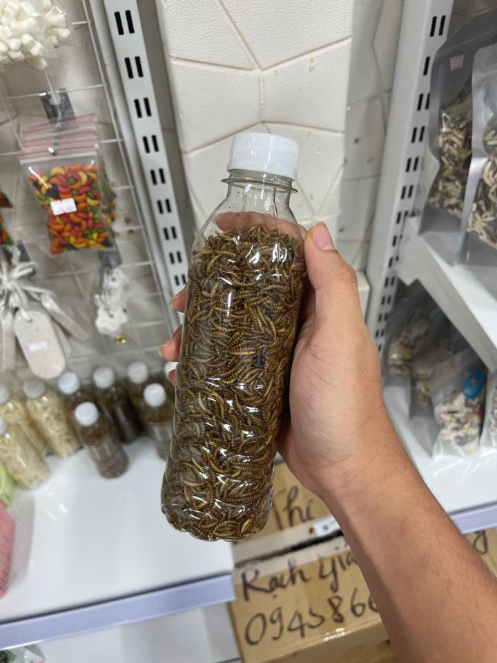 Sâu gạo rang chai-duoc-ban-tai-Gạo Pet Shop