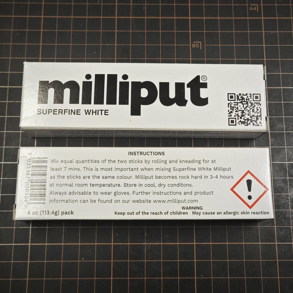Miliput Superfine White 100g - Bột Trám Siêu Mịn Epoxy Putty Hai Thành Phần-duoc-ban-tai-OCD Studio