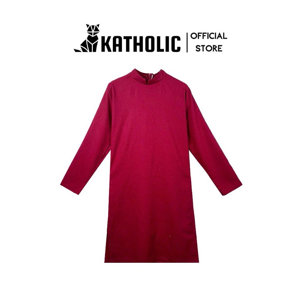 SIZE XL - ĐỎ ĐÔ - AD Nam Basic - Katholic-duoc-ban-tai-MICHIDO - CHO THUÊ VÁY ĐẦM XINH