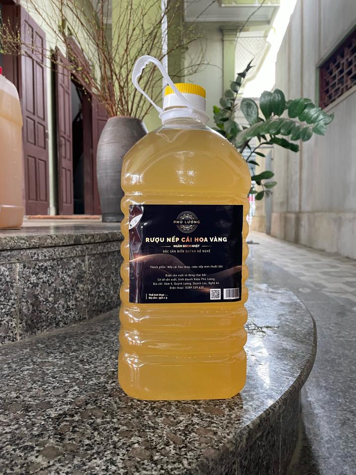 Rượu nếp cái hoa vàng - bình 5 lít-duoc-ban-tai-Rượu Phú Lương