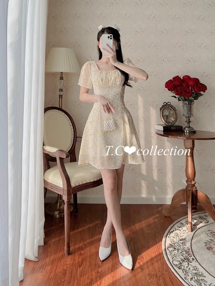 Váy hoa chun ngực-duoc-ban-tai-Thùy Dương shop