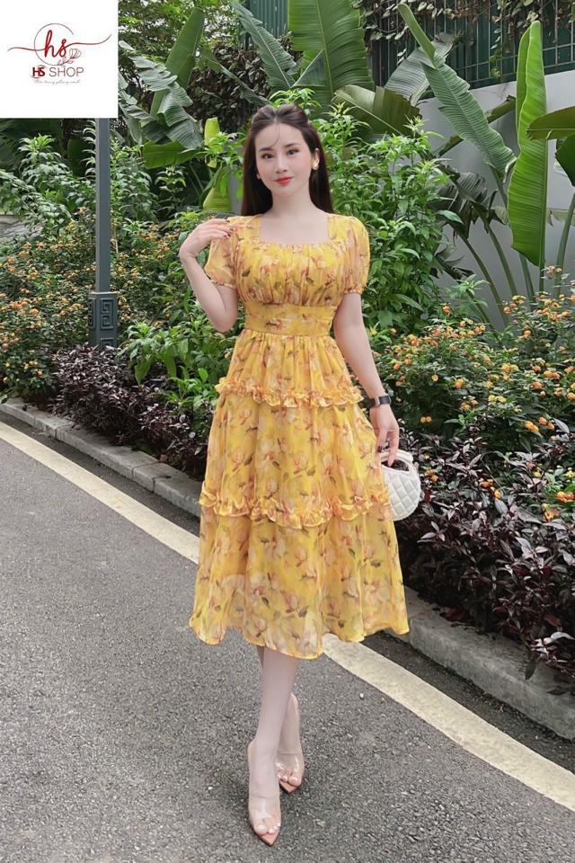 Vấy hoa vàng bèo tầng Hải sơn-duoc-ban-tai-Thùy Dương shop