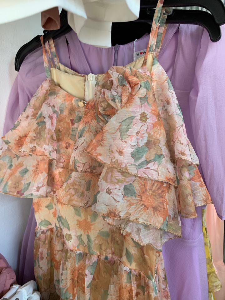 Váy dây trễ vai hoa-duoc-ban-tai-Thùy Dương shop