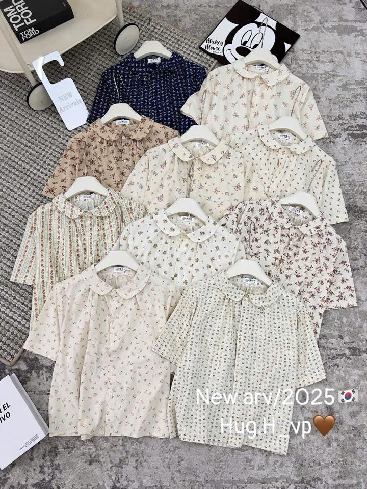 Sơ mi thô hoa nhí-duoc-ban-tai-Thùy Dương shop