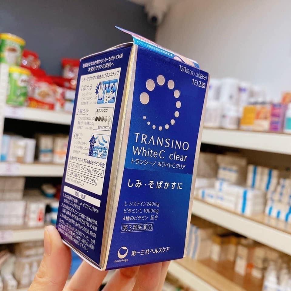Viên Uống Trắng Da Transino 120v-duoc-ban-tai-𝑮𝒂̣𝒐 𝑪𝒐𝒔𝒎𝒆𝒔𝒕𝒊𝒄𝒔