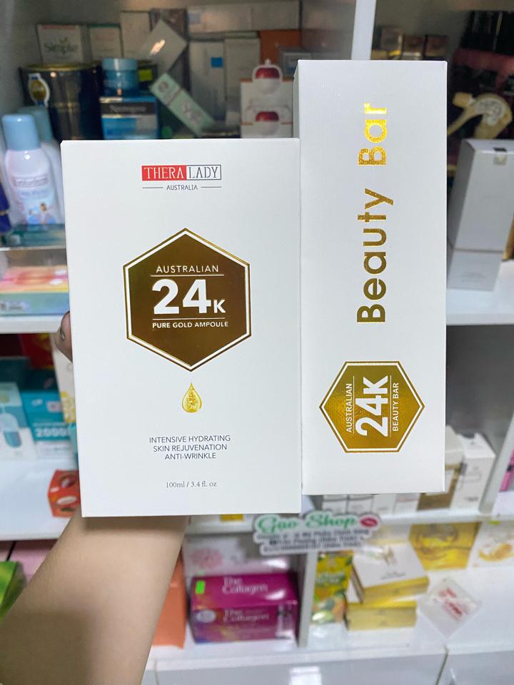 Serum Vàng Autralian 24k Pure Gold Ampoule Úc 100ml-duoc-ban-tai-𝑮𝒂̣𝒐 𝑪𝒐𝒔𝒎𝒆𝒔𝒕𝒊𝒄𝒔