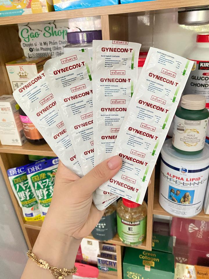 Viên Đặt Gynecon Thailan vỉ 5 viên-duoc-ban-tai-𝑮𝒂̣𝒐 𝑪𝒐𝒔𝒎𝒆𝒔𝒕𝒊𝒄𝒔