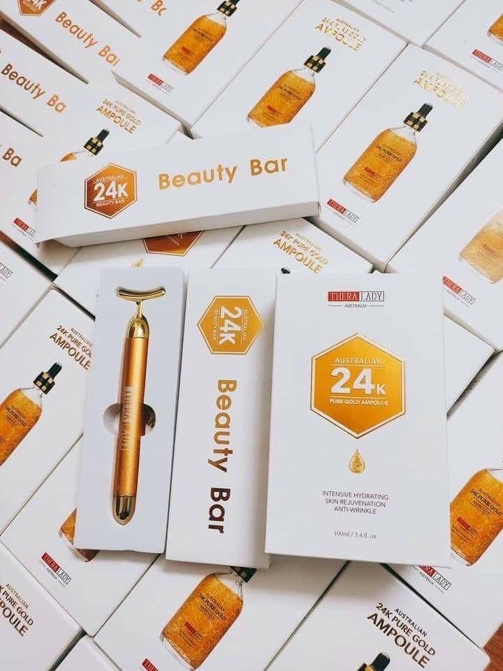 Serum Vàng Autralian 24k Pure Gold Ampoule Úc 100ml-duoc-ban-tai-𝑮𝒂̣𝒐 𝑪𝒐𝒔𝒎𝒆𝒔𝒕𝒊𝒄𝒔
