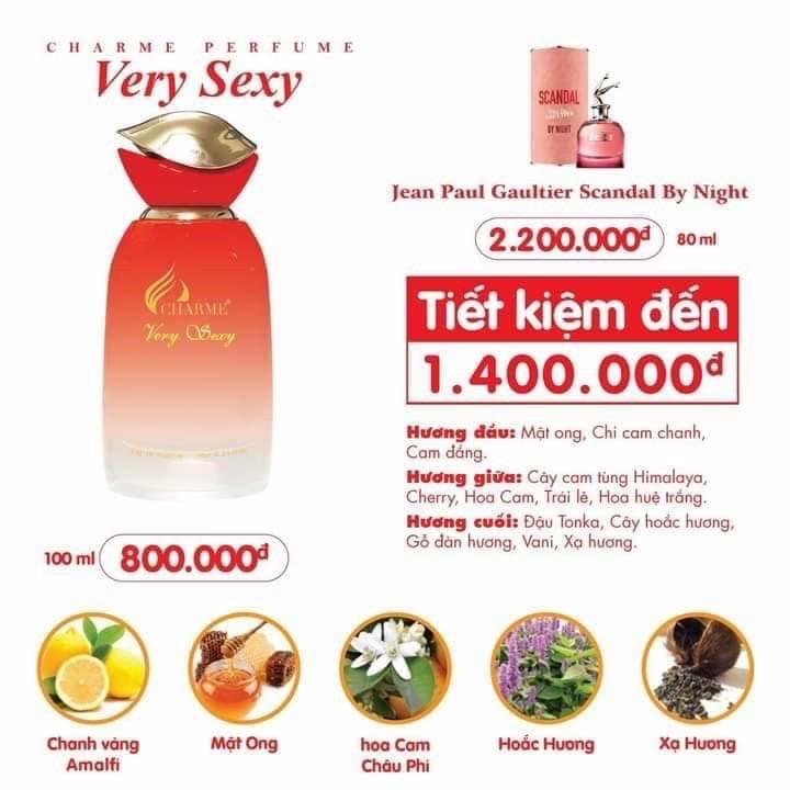 Nước Hoa Charme Very Sexy 100ml Chính Hãng-duoc-ban-tai-𝑮𝒂̣𝒐 𝑪𝒐𝒔𝒎𝒆𝒔𝒕𝒊𝒄𝒔