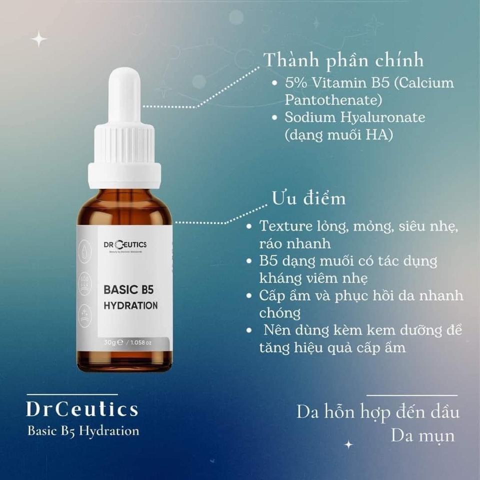 Serum B5 Basic Dr.Ceutics 30ml -duoc-ban-tai-𝑮𝒂̣𝒐 𝑪𝒐𝒔𝒎𝒆𝒔𝒕𝒊𝒄𝒔