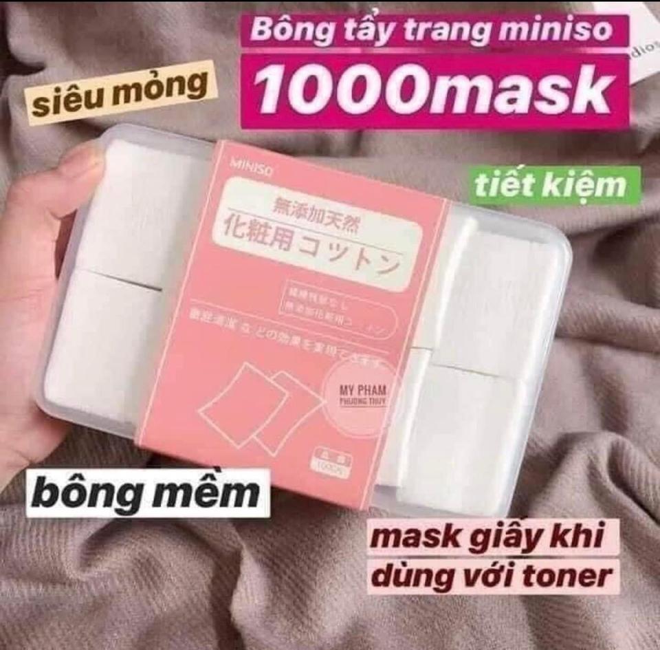 Bông Tẩy Trang Miniso 1000m -duoc-ban-tai-𝑮𝒂̣𝒐 𝑪𝒐𝒔𝒎𝒆𝒔𝒕𝒊𝒄𝒔