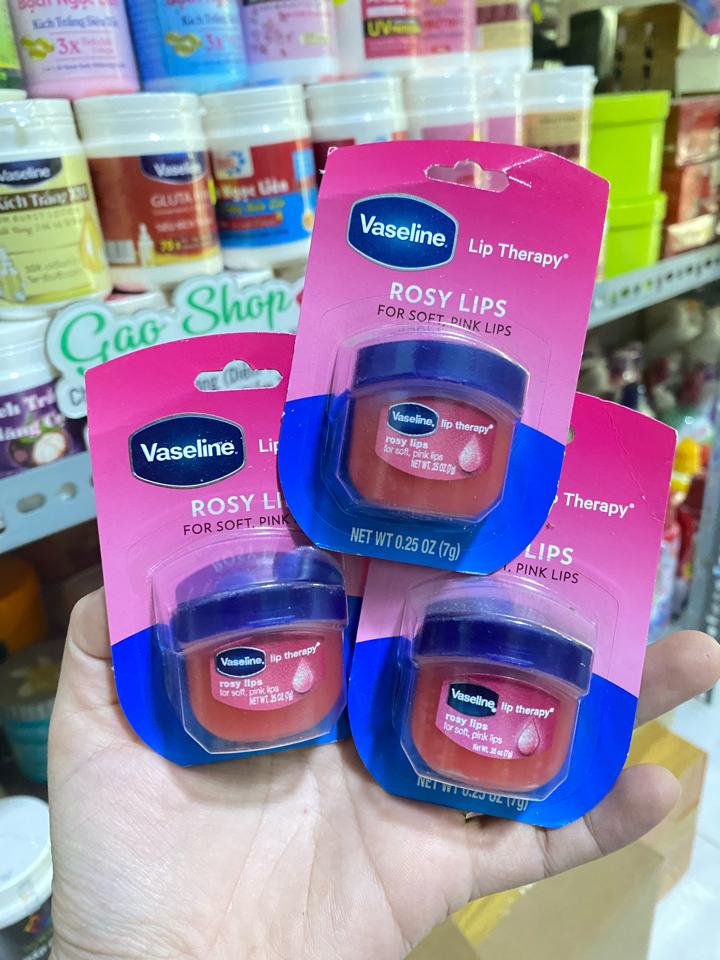 Dưỡng Môi Vaseline Mỹ 7g ( Hồng )-duoc-ban-tai-𝑮𝒂̣𝒐 𝑪𝒐𝒔𝒎𝒆𝒔𝒕𝒊𝒄𝒔