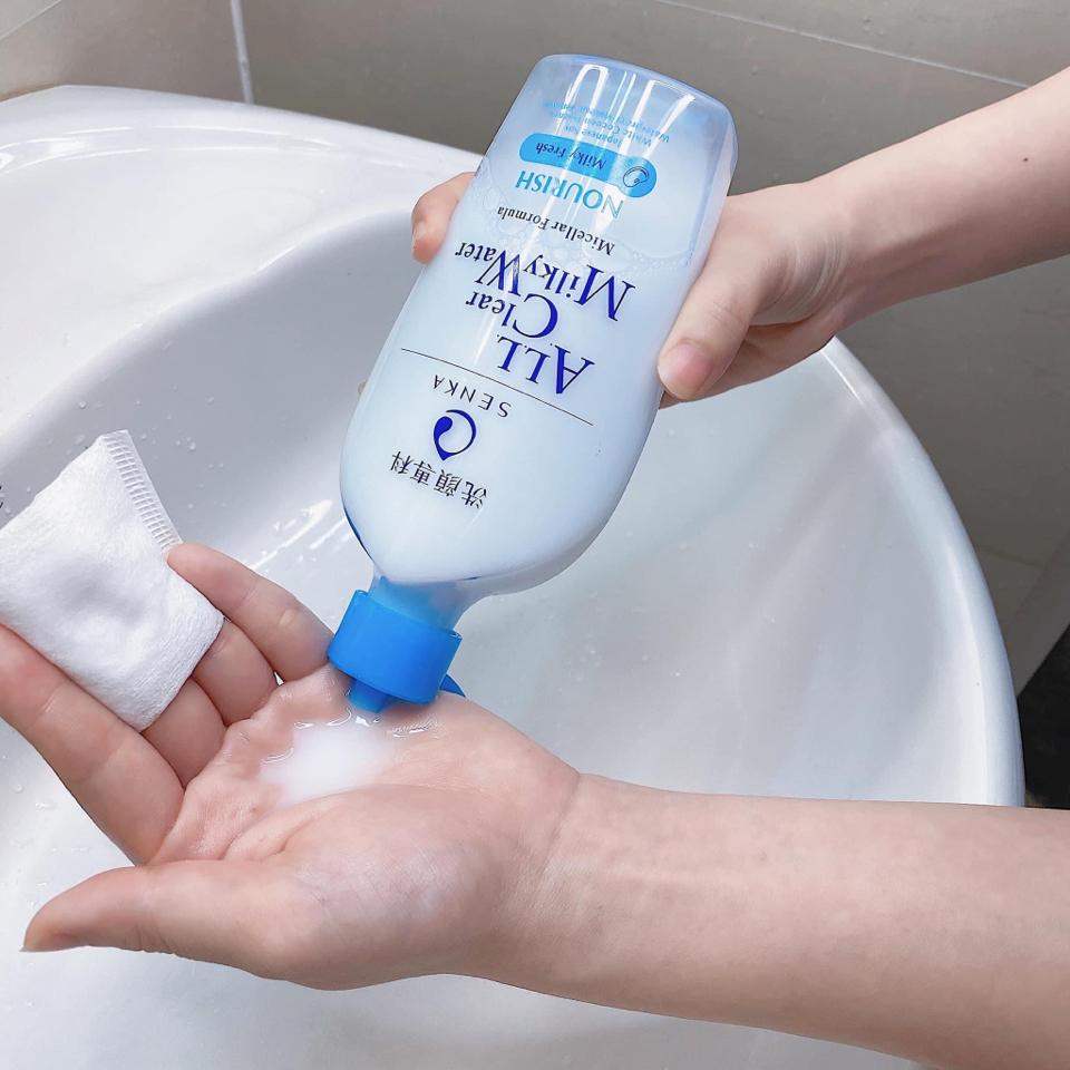 Nước & Sữa Tẩy Trang 2 Lớp Senka Không Cồn-duoc-ban-tai-𝑮𝒂̣𝒐 𝑪𝒐𝒔𝒎𝒆𝒔𝒕𝒊𝒄𝒔
