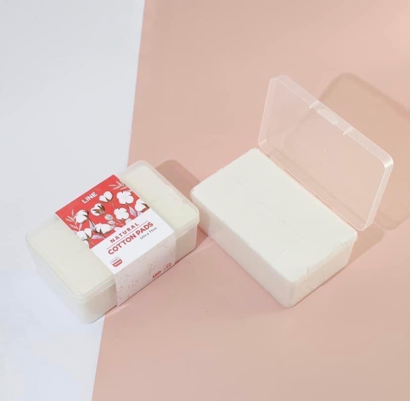 Bông Tẩy Trang Line Cotton Pads 1000m Loại Mỏng-duoc-ban-tai-𝑮𝒂̣𝒐 𝑪𝒐𝒔𝒎𝒆𝒔𝒕𝒊𝒄𝒔