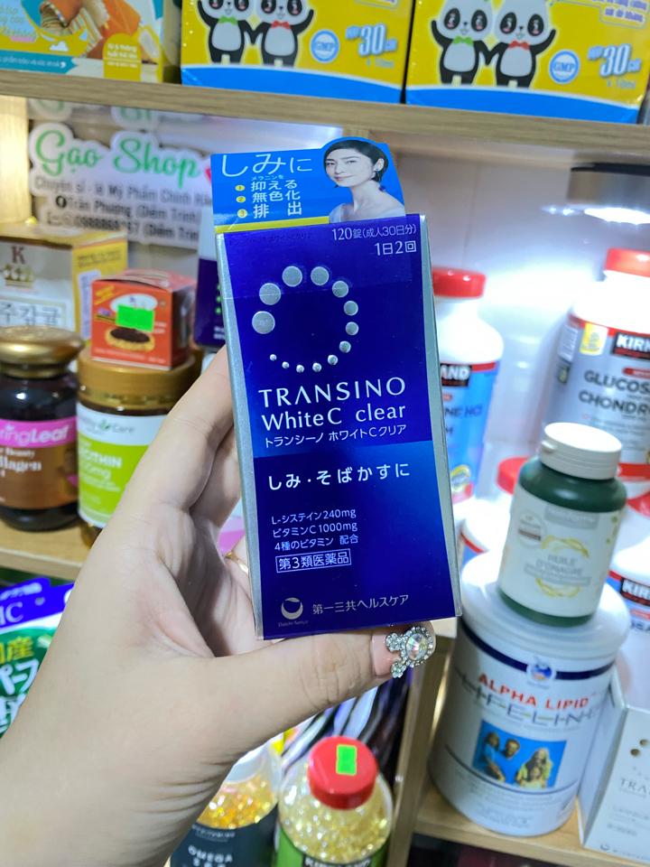 Viên Uống Trắng Da Transino 120v-duoc-ban-tai-𝑮𝒂̣𝒐 𝑪𝒐𝒔𝒎𝒆𝒔𝒕𝒊𝒄𝒔