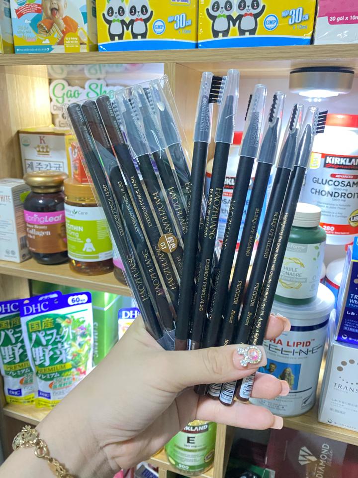 Chì kẻ mày Haozhuang có đầu chải chống nước #03-duoc-ban-tai-𝑮𝒂̣𝒐 𝑪𝒐𝒔𝒎𝒆𝒔𝒕𝒊𝒄𝒔