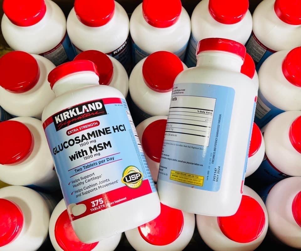 Viên Uống Bổ Khớp Glucosamin 375v Kirkland Mỹ-duoc-ban-tai-𝑮𝒂̣𝒐 𝑪𝒐𝒔𝒎𝒆𝒔𝒕𝒊𝒄𝒔