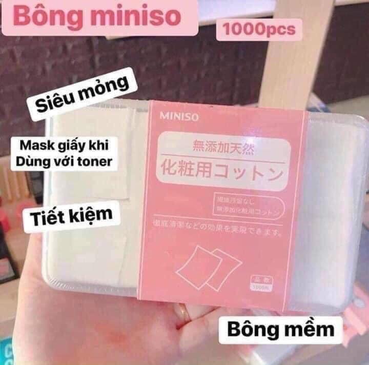 Bông Tẩy Trang Miniso 1000m -duoc-ban-tai-𝑮𝒂̣𝒐 𝑪𝒐𝒔𝒎𝒆𝒔𝒕𝒊𝒄𝒔