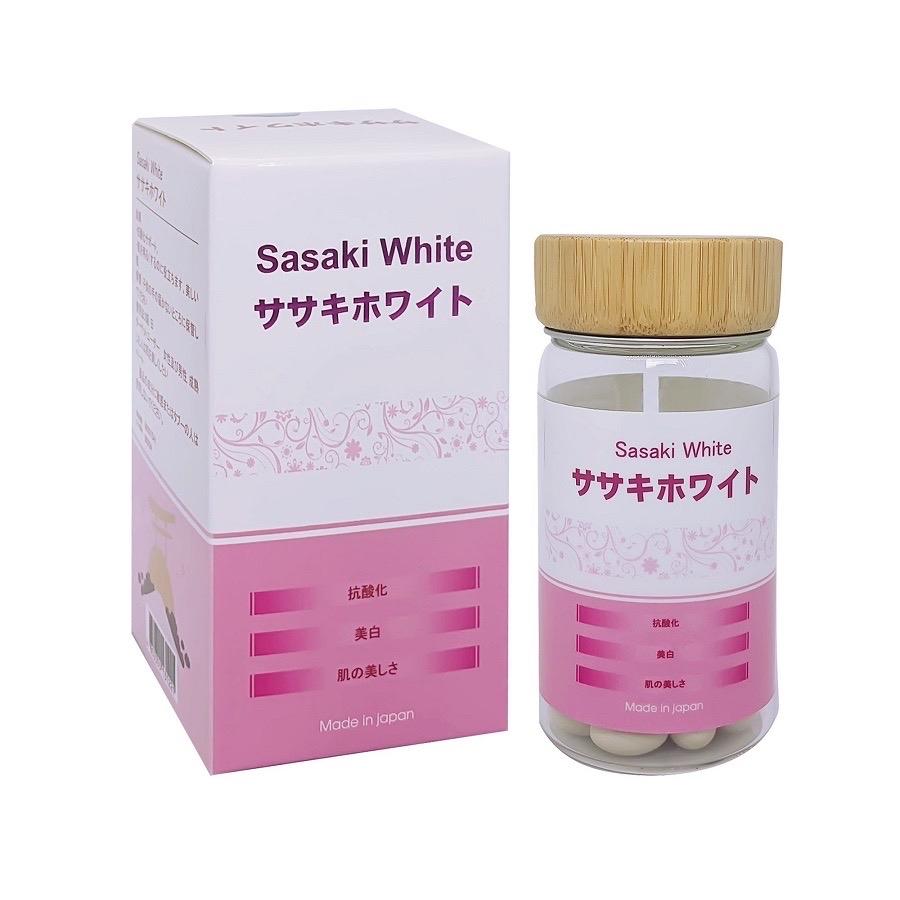 Sasaki White Viên uống trắng da giảm nám chống nắng Thương Hiệu: Nhật Bản Nhà Sản Xuất: Nhật bản Quy cách: Hộp 1 lọ 60 viên-duoc-ban-tai-Nhà Thuốc Ngọc Trúc