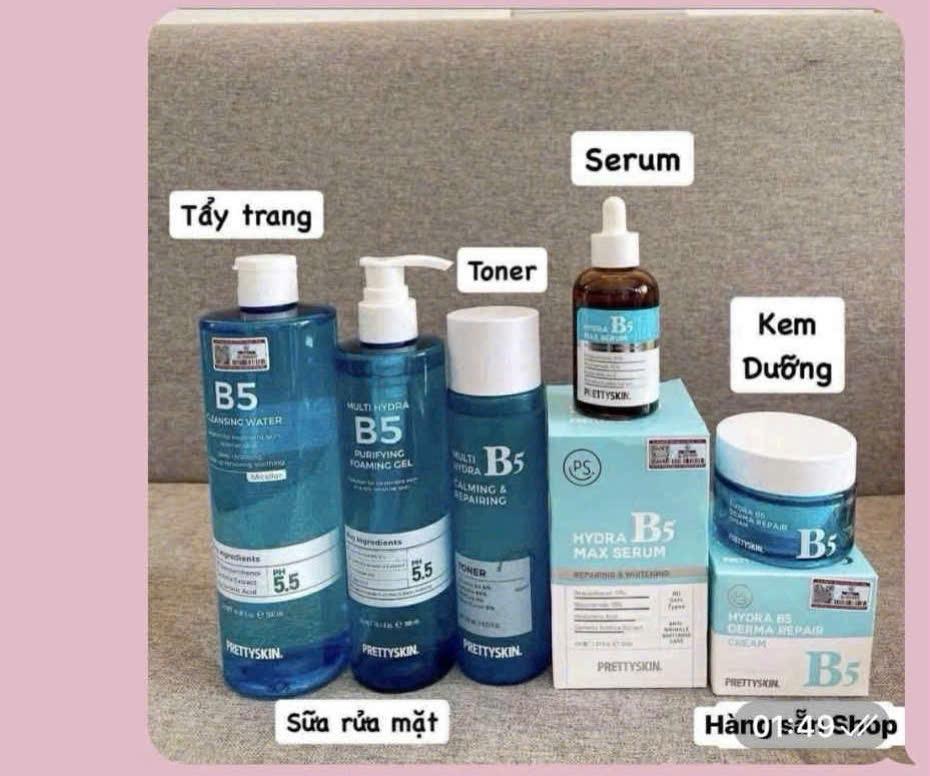 Sữa Rửa Mặt Pretty B5 chai vòi xanh dương-duoc-ban-tai-Trương Yến Oanh 