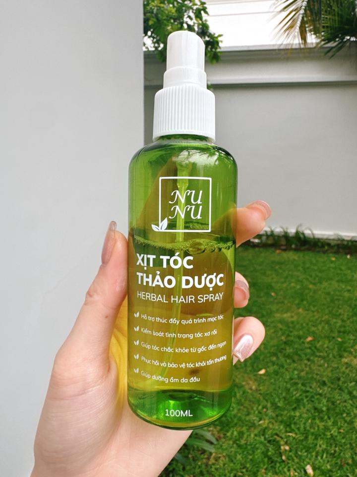 	NuNu Herbal Hair Spray – Xịt dưỡng & kích mọc tóc -duoc-ban-tai-Trương Yến Oanh 
