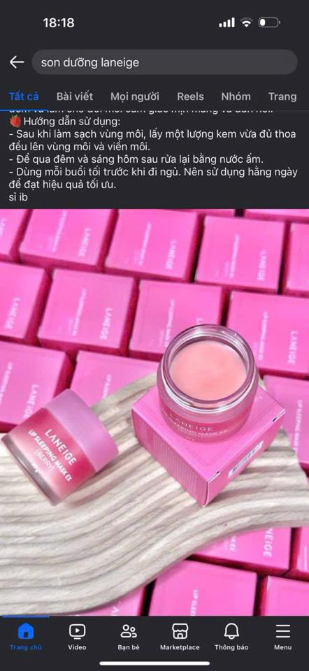 Ủ môi laneige size to 20gr ( kèm cọ môi ) -duoc-ban-tai-Trương Yến Oanh 