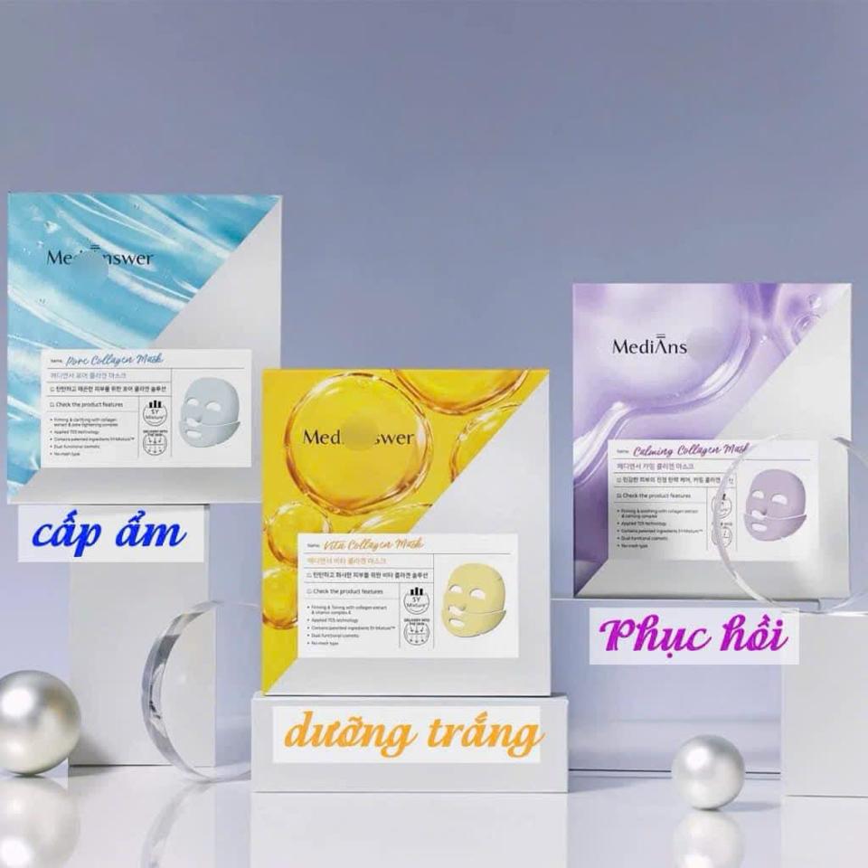 Mặt nạ thạch collagen MediAnswer  ( hộp 5 miếng )-duoc-ban-tai-Trương Yến Oanh 