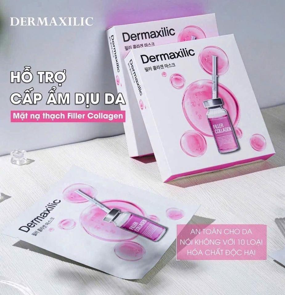 Mặt nạ thạch Dermaxilic Filler Collagen hộp 5miếng (VAT)-duoc-ban-tai-Trương Yến Oanh 