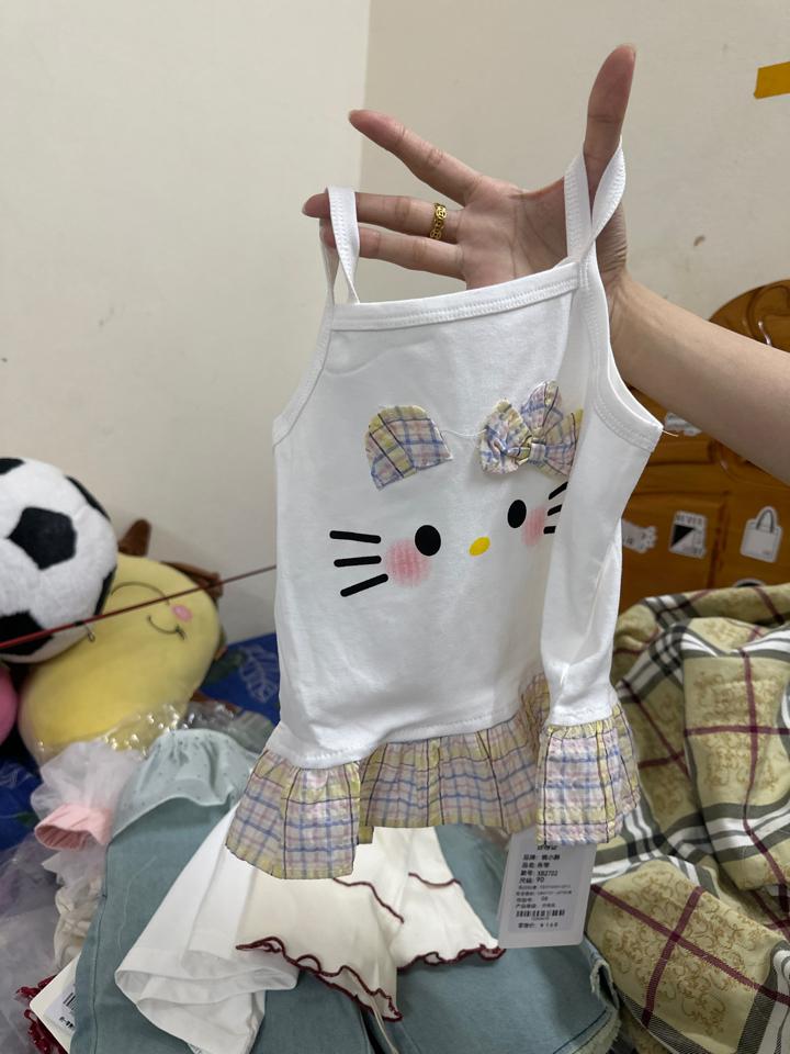 Áo 2 dây trắng hello kity-duoc-ban-tai-Hoàng ánh