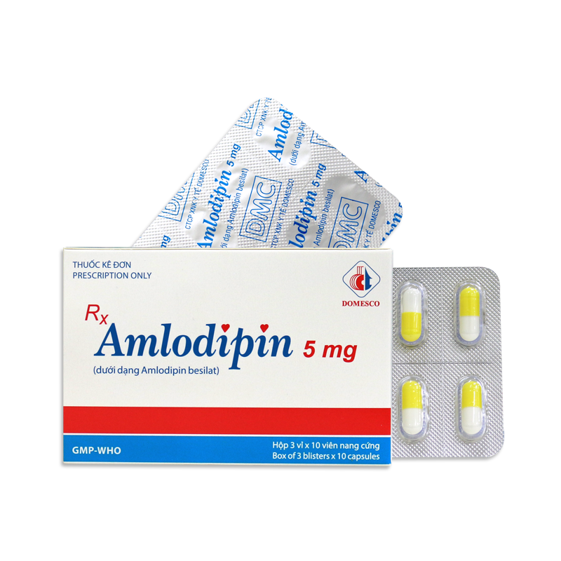 Amlodipin 5mg H/30v DMC-duoc-ban-tai-CÔNG TY TNHH DƯỢC PHẨM THÁI PHÚC AN