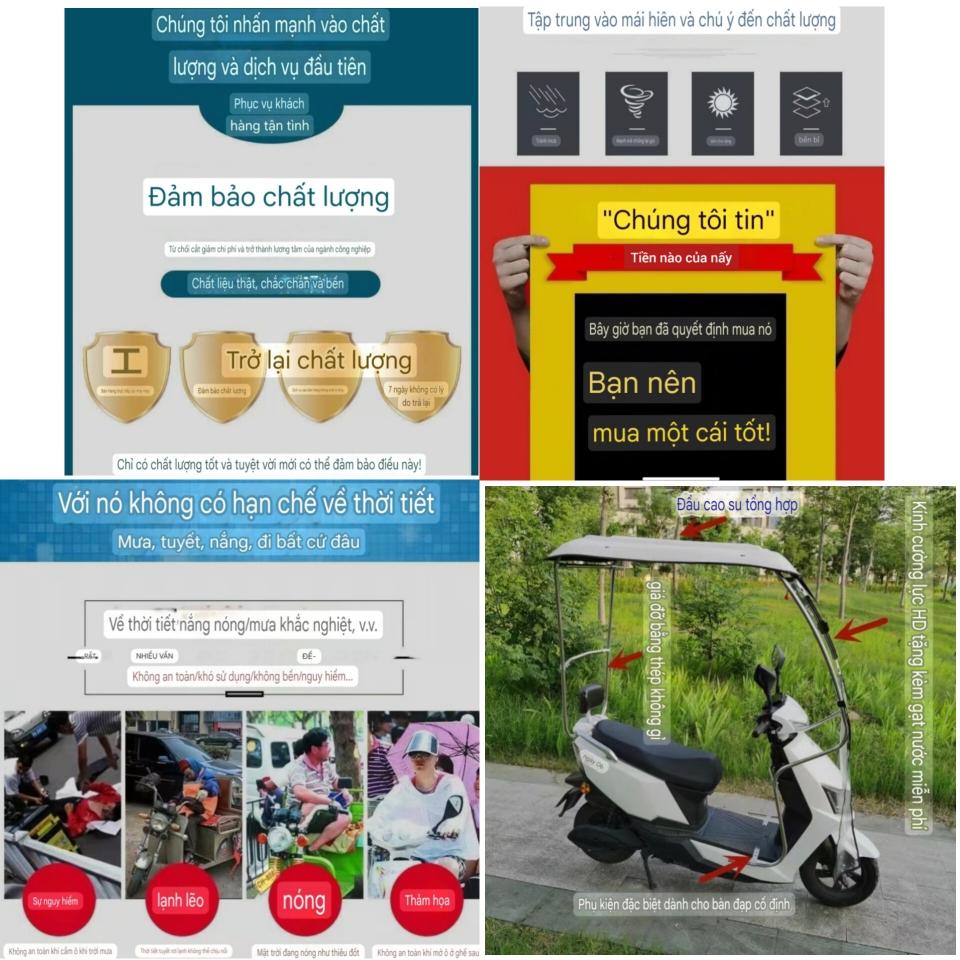 Mái che xe máy, phụ kiện xe máy, mái che, bạt phủ xe máy, bạt che xe máy, áo trùm xe kính cường lực mái rộng 75cm 2180-duoc-ban-tai-Mái che xe máy và xe điện Thiên Linh