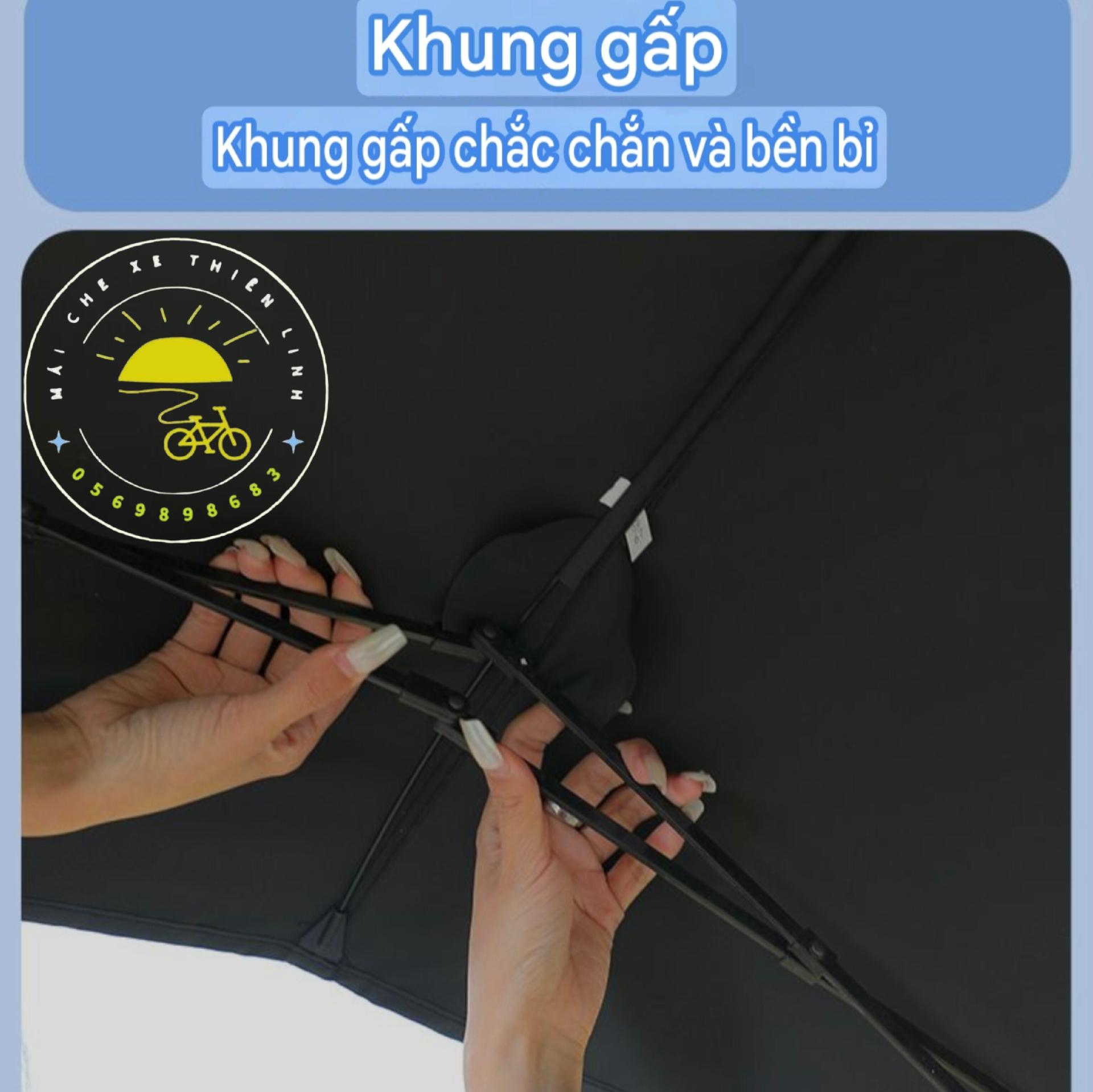 Mái che xe - bạt - đôi - gấp gọn phút mốt - lắp chân gương - 710-duoc-ban-tai-Mái che xe máy và xe điện Thiên Linh