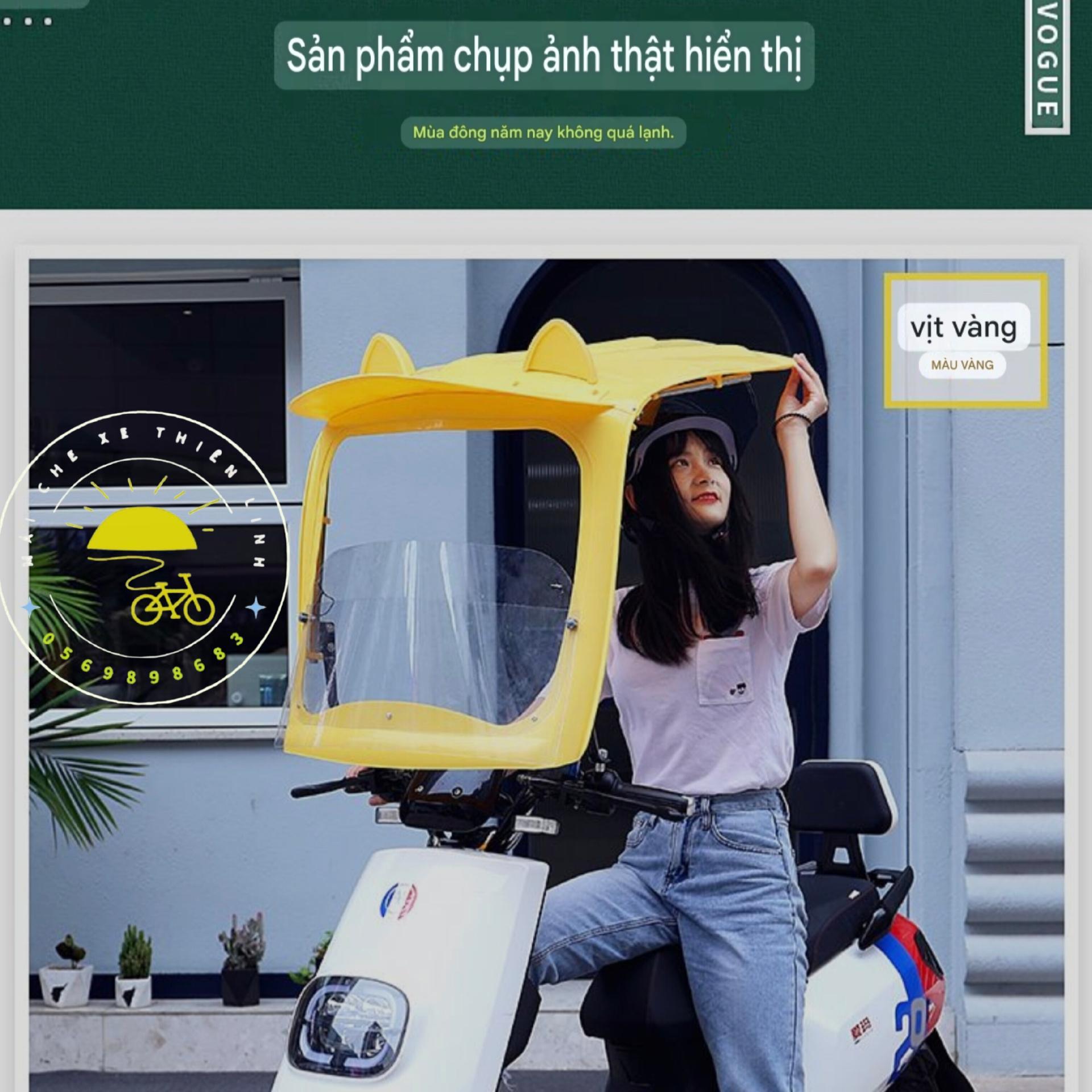 Mái che xe - nhựa - đơn - lắp chân gương - 830-duoc-ban-tai-Mái che xe máy và xe điện Thiên Linh
