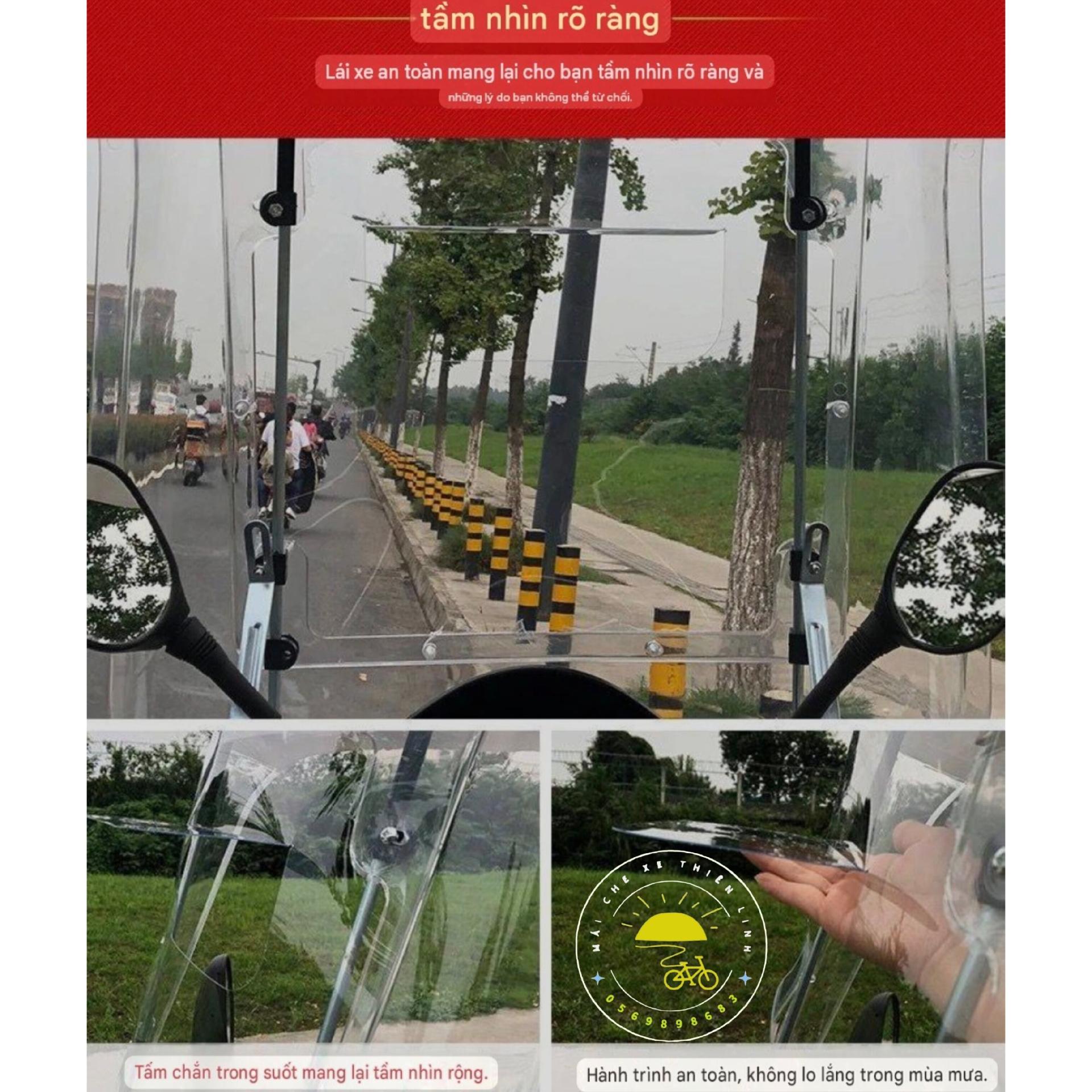 Mái che xe - nhựa - đôi - lắp chân gương - 720-duoc-ban-tai-Mái che xe máy và xe điện Thiên Linh