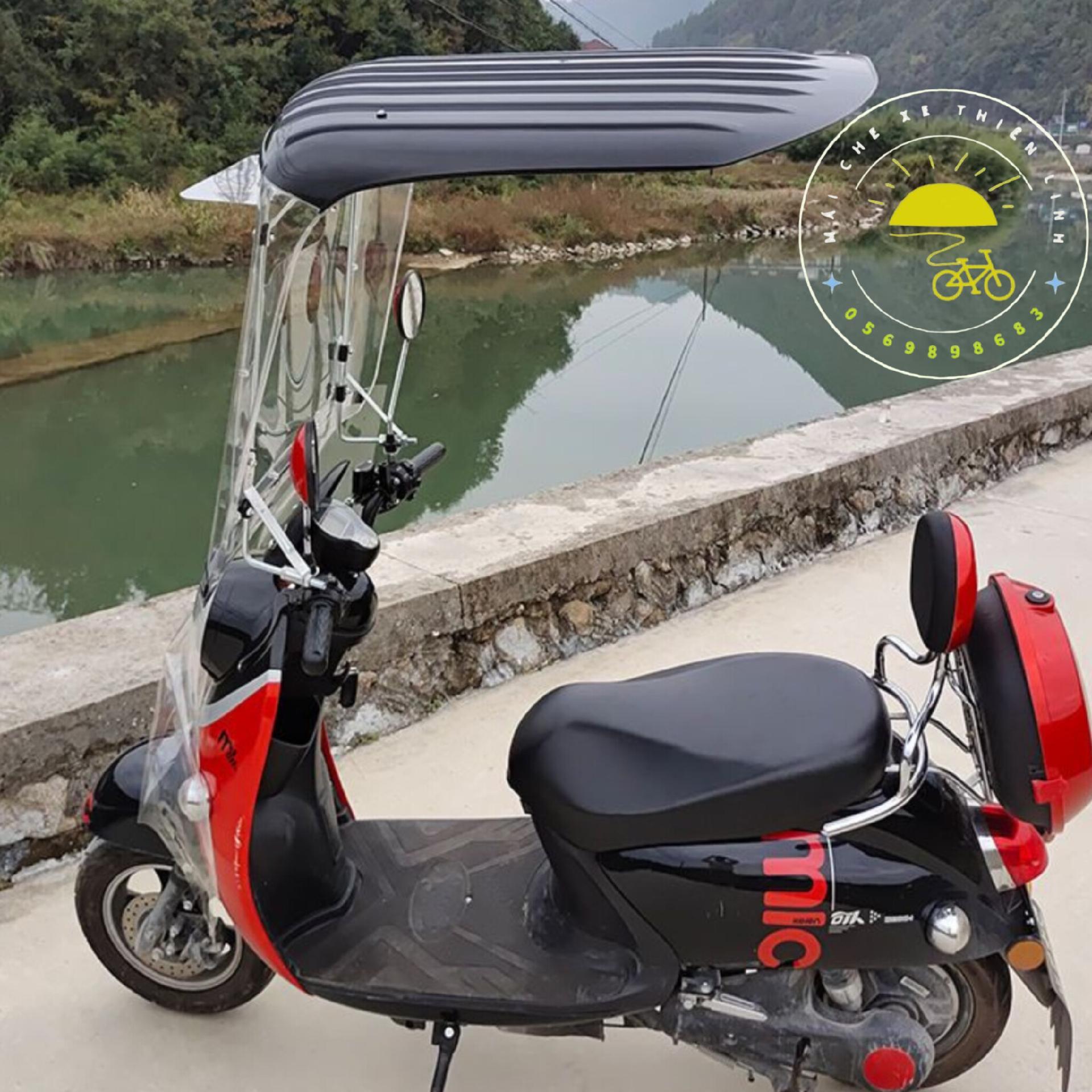 Mái che xe - nhựa - đôi - lắp chân gương - 720-duoc-ban-tai-Mái che xe máy và xe điện Thiên Linh