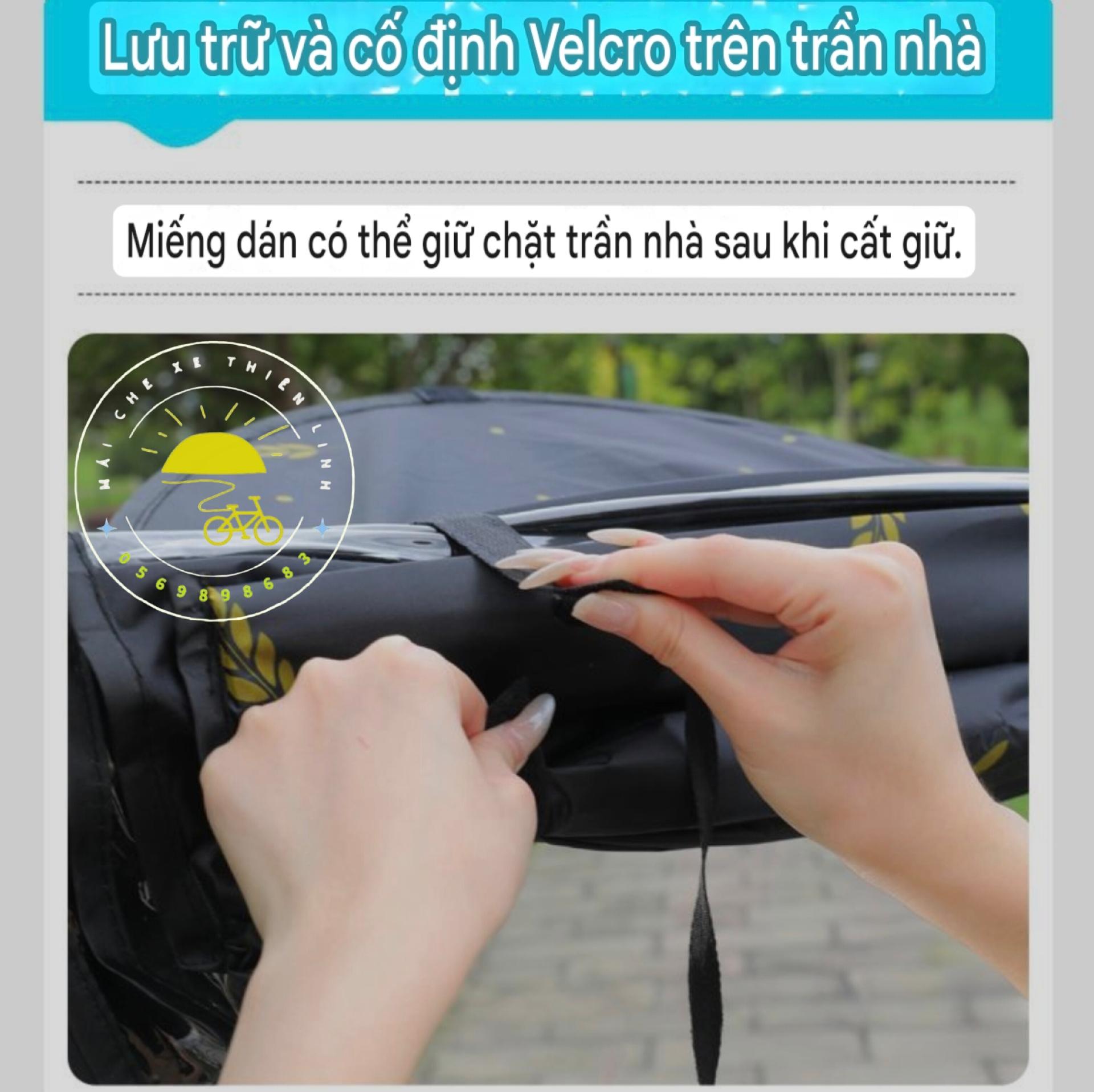 Mái che xe - bạt - đôi - gấp gọn phút mốt - lắp chân gương - 710-duoc-ban-tai-Mái che xe máy và xe điện Thiên Linh